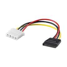 Molex 4 Pin Dişi Power To Sata 15 Pin Dişi Power Çevirici Kablo 30 Cm