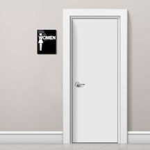 Decorıta Cam Wc Yönlendirme Levhası 2'Li Siyah Women - Men