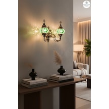 Çiftli Aplik Yeşil - 770682524 Yeşil