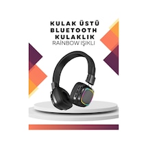 Kablosuz Rgb Işıklı Katlanabilir Bluetooth Kulak Üstü Kulaklık - Hs08373191-1069 Renkli