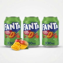 Fanta Mango Flavour Şeftali Ve Mango Aromalı Gazlı İçecek 330 Ml 3 Adet