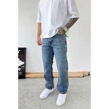 Buz Mavi Soft Degrade Baggy Pantolon