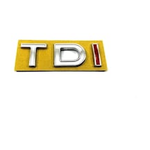 Volkswagen Uyumlu Tdı Bagaj Yazısı I Kırmızı 53mm-17mm
