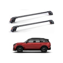 Mini Countryman 2024 - Sonrası Trx1 Thunder Carrier Kilitli Ara Atkı Taşıyıcı Tavan Barı Siyah