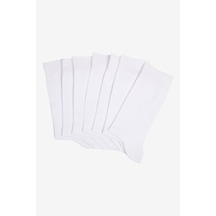AC&Co / Altınyıldız Classics Erkek Beyaz Pamuklu 7'li Paket Esnek Soket Çorap