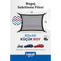 Drıve- Bmw Model Özel Renkli Tasarım Bagaj Sabitleme Filesi 40x60 Cm