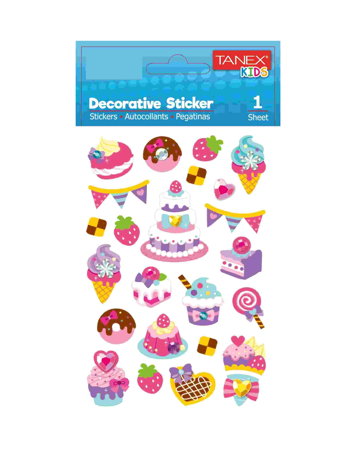 Tanex Renkli Pasta Serisi Etiketi Tnx-25180