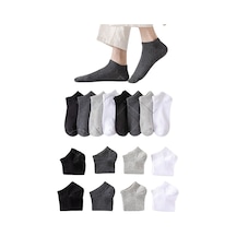 Bgk Pamuklu Basic Derbili Unisex Çorap 8 Çift Çok Renkli