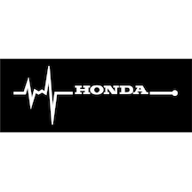 Oto Sticker Honda Nabız Kalp Atışı Ritim Sticker 2 Adet