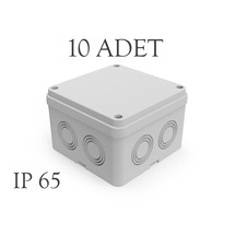 Mutlusan 110x110x74 Sıva Üstü 8 Çıkışlı Termoplastik Buat Ip 65 10 Adet