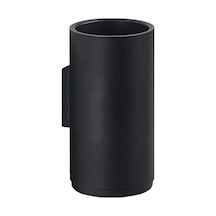 Rim Duvar İçin Diş Fırçası Kabı, Çap 7 Cm, Yükseklik 13,6 Cm, Siyah Genel