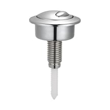 Suntek Tuvalet Sifon Düğmesi Tank Vanası Banyo Ev Gümüş