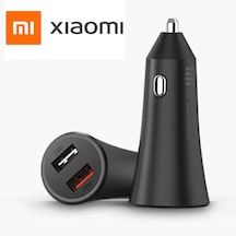 Xiaomi Mi Çift Usb 37W Hızlı Şarj Destekli Araç Şarj Cihazı Siyah