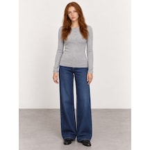 Loft Regular Fit Kadın Kazak Lf2044863 Q1.v1 Gri Melanj