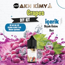 Grapes Dıy Kit Siyah Üzüm Buz Gıda Aroması %20 Oranda Aroma İçerir Hazır Değildir 30 Ml