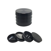 Siyah 52 MM 4 Katlı Grinder Herbal Öğütücüsü Parçalayıcı  Rb84sy