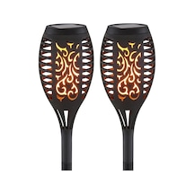 POWERMASTER PM-15940 12 LEDLİ IP65 ALEVLİ SOLAR BAHÇE AYDINLATMA
