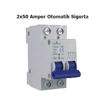 Oag 2x50 Monofaze Nötr Kesicili Otomat Sigorta