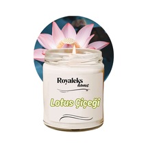 Doğal Özel Seri Kokulu Dekoratif Kavanoz Mum 210 Cc - Lotus Esansı - Ryl Çok Renkli
