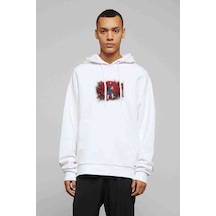 Uchiha Itachi By Bodskih Fullview Baskılı Beyaz Erkek Örme Sweat