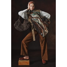Defacto Fresh Scarfs X Defacto Ocean Batik Keten Karışımlı Şal I1749ax26smkr1 Çok Renkli-kr1