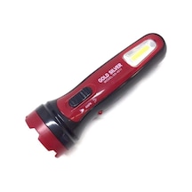 Gold Sılver Gs-4511 1 Watt+1 Watt Cob Led'li Şarjlı El Fener Tdrtr Altın