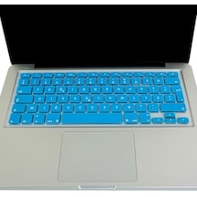 Türkçe F Klavye Koruyucu Silikon Apple Macbook Air 13 & Pro 13/15 İle Uyumlu Tr F Dizayn A1278 A1502 A1425 A1369 A1466 A1286 A1398 Açık Mavi