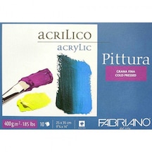 Fabriano Pittura Cold Pressed Pad 400gr Akrilik Blok 10 Sayfa 25x