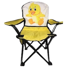 Mini Figürlü Sevimli Civciv Çocuk Kamp Sandalyesi Sarı