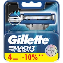 Gillette Mach3 Turbo Yedek Başlık 4'lü