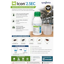 Syngenta Icon 2.5 Ec 100 Ml + Ölçüm Kabı Geniş Spektrumlu Profesyonel Haşere Mücadelesi Hamamböceği, Karasinek, Sivrisinek, Pire Ve Tatarcık