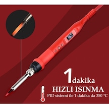 Tussle Jcd 908u 80 Watt Dijital Göstergeli Ayarlı Kalem Havya Anında Isınma 80w