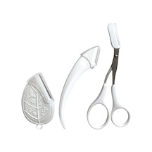 3 Parçalı Kaş Seti: Tarak, Hilal Ve Bıçaklı Kaş Tıraş Bıçakları İle Kaş Düzeltici Kadınlar İçin Hassas Kaş Düzeltme Beauty Too Diğer