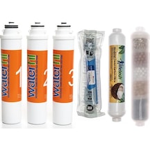Sulook Waterlife Su Arıtma Cihazı Uyumlu Tak-çevir 6'lı Filtre Seti, 10 Aşamalı, Lg Membranlı