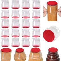 Vkemall Dayanıklı Silikon Mobilya Ayak Koruyucu, 20'li Paket, Çizilmeye Ve Gürültüye Karşı Etkili Çözüm