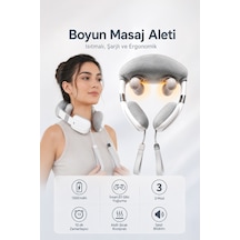 Walke El Hissi Veren Şarjlı Isıtmalı Omuz Boyun Sırt Bacak Masaj Aleti B-01