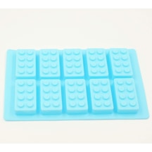 Silikon Lego Kek Kurabiye Çikolata Dondurma Kalıbı 10'lu
