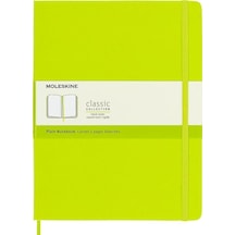 Moleskine Classic Sert Kapak Çizgisiz Defter 19x25 Lemon Green Sarı