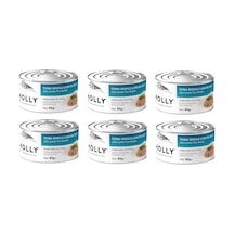 Molly Sterilised Ton Balıklı Jöle İçinde Kısır Kedi Konservesi 85 Gr. X 6 Adet