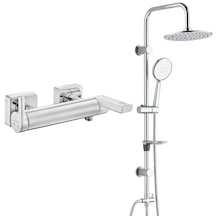 ECA İcon Banyo Bataryası+T-MAY Banyo Bostan Oval Tepe Duş Takımı