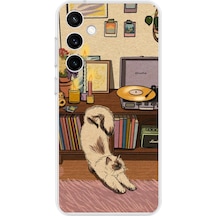 Samsung Galaxy S23 Fe Uyumlu Nostaljik Köpek Tasarımlı Baskılı Silikon Kılıf Renkli