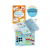 Kavramlar Zıt Kavramları Öğreniyorum Çıkartmalı Etkinlik Kitabı - 3 Yaş +