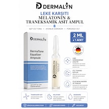 Dermalyn 1 Adet Leke Karşıtı Traneksamik Asit İçeren Cilt Aydınlatıcı Ampul Serum Dermaroller