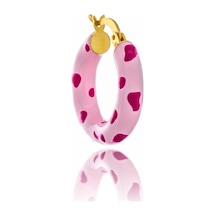 Cherry Donut Gümüş Küpe-360 Gold