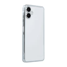 Samsung Galaxy A06 Uyumlu Kılıf Lensli Silikon - Gümüş