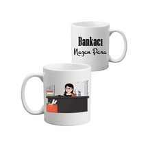 Bayan Bankacıya Hediye Isimli Kupa Bardak