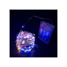 Gd967 Şerit Pilli Aydınlatma 5 Metre 50 Adet Rgb Peri Led - Led Işık Çok Renkli