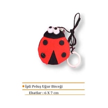 Eastland İp Peluş Uğur Böceği Kedi Oyuncağı 7 Cm