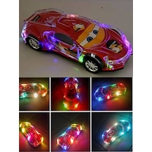 Cars Işıklı Müzikli Araba Şimşek Mcqueen Hareketli Pilli Oyuncak Çarp Dön 25 Cm