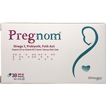 Pregnom Omega 3, Probiyotik, Folik Asit, Vitamin D3 ve Vitamin B1